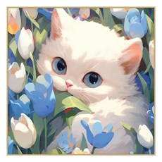 特別商店 DIY 繪畫套組 30 x 30 cm, 1個, 貓咪 1