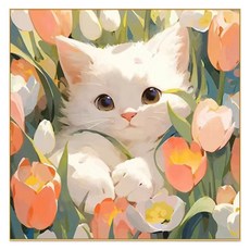 特別商店 DIY 繪畫套組 30 x 30 cm, 1個, 貓咪 4