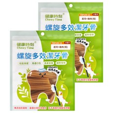 Chewy Time 健康時刻 小型犬螺旋多效潔牙骨 短, 起司 + 雞肉, 135g, 2包