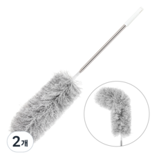 comet 家用可調節長度長柄除塵撢, 混色, 2個