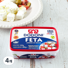도도니 페타 치즈 인 브라인, 200g, 1개입, 4개
