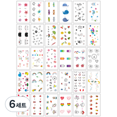 月集 紋身貼紙 30款, J, 6套