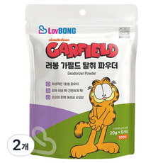 러봉 고양이 가필드 디오더라이저 파우더 탈취제, 2개