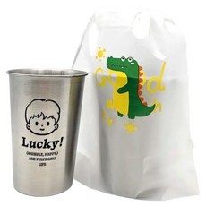 Aurafam 304不鏽鋼漱口杯, 幸運少年, 1個