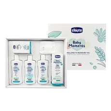 Chicco寶貝嬰兒植萃沐浴呵護質感禮盒, 植萃配方溫和清潔滋潤肌膚, 1組