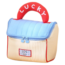 Gold Pang 旅行用彩妝大容量化妝包, 藍色+紅色