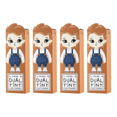 마실 듀얼틴트 컬러 헤어 트리트먼트, 17호체스넛브라운, 4개