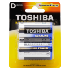 TOSHIBA 東芝 鹼性電池 1號 LR20GCP, 2個裝, 1組