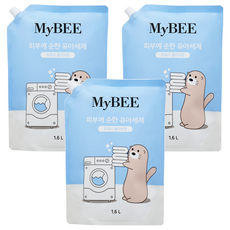 마이비 피부에순한 유아세제 리필, 1.6L, 3개