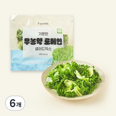 팜에이트 무농약 인증 가뿐한 로메인 샐러드믹스 3개입, 210g, 6개