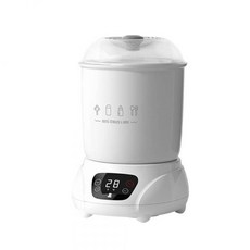 小白熊 智效奶瓶消毒烘乾鍋, 消毒烘乾一鍵完成, 配件籃可拆卸, 桶身高度可自由調整, 大容量消毒空間, 純淨白, HL-0681II