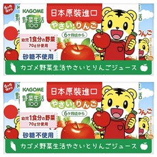 KAGOME 可果美 野菜生活100 幼兒綜合蔬菜&蘋果汁, 100ml, 6入