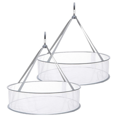 美得像專櫃 多功能吊掛曬衣網 2個 小(48 x 12cm) 單層, 灰色 + 白色