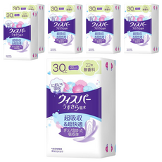 whisper 好自在 日本原裝進口 舒爽超吸收成人護墊 成人尿布 無香 30cc 無翼型, 22cm, 22片, 6包