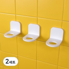 無痕博士 懸浮洗髮精掛架 固定環 3件組 XG-16, 2套, 白色