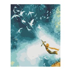 Play about 小王子之旅 DIY 珠寶十字繡套組 40 x 50cm, 混色