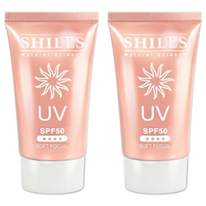 SHILLS 舒兒絲 很耐曬超清爽美白美肌柔護防曬凝乳 SPF50, 40ml, 2件