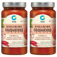 청정원 아라비아따 스파게티 소스, 600g, 2개