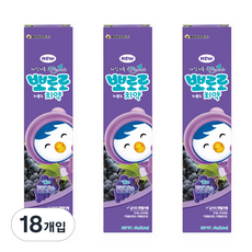 뽀로로 저불소 치약 포도향, 50g, 18개