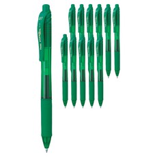 Pentel 飛龍文具 Energel X 中性筆 BL107, DX 綠色, 一, 12個