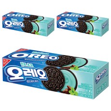 OREO 奧利奧 夾心餅乾 薄荷巧克力口味, 80g, 3盒
