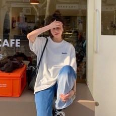 PEONIST 女性時尚短袖Oversize T恤