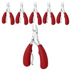 Laventory 高級鉗型腳指甲剪, 6個, 紅色