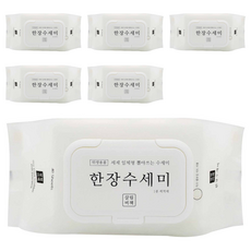 살림비책 일회용 뽑아쓰는 세제일체형 한장수세미, 40개입, 6개