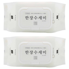 살림비책 일회용 뽑아쓰는 세제일체형 한장수세미, 40개입, 2개