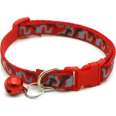 cssoul 寵物鈴鐺項圈, 紅色, 1個