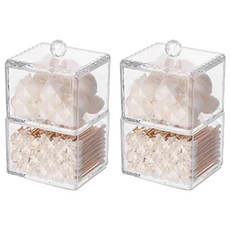 Lady Y 雙層化妝棉盒, 單一顏色, 2個