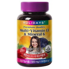 HOLIDAYS 綜合維他命礦物質錠 45g, 90顆, 1罐