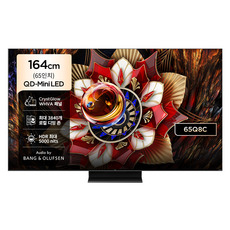 TCL 4K QD Mini LED 스마트 TV, 164cm(65인치), 65Q8C, 벽걸이형, 방문설치