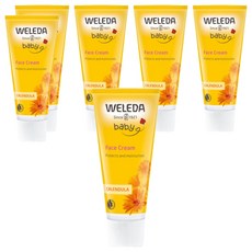 WELEDA 薇蕾德 金盞花寶貝柔護面霜, 6條, 50ml