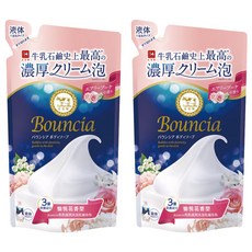 COW STYLE 牛乳石鹼 Bouncia 美肌滋潤沐浴乳補充包 愉悅花香, 360ml, 2包
