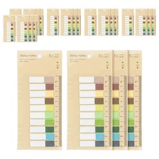 책표시 다이어리용 페이지마커 파스텔 인덱스 스티커 플래그, 200개입, 24개