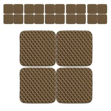 All Day Lab 防滑防噪音EVA方形保護貼, 24個, 棕色(大)