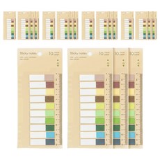 책표시 다이어리용 페이지마커 파스텔 인덱스 스티커 플래그, 200개입, 20개