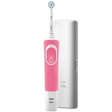 오랄비 전동칫솔 + 칫솔모 + 케이스 + 충전기, Pro100(핑크), 1개