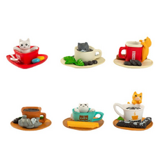 Damaon 貓咪冰箱磁鐵 6入組, 混合顏色