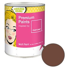 노루페인트 팬톤 멀티 에그쉘광 페인트, 프라이어브라운(19-1230), 1L, 1개