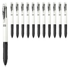 Zebra Clip-on Slim Soft 3C 3 色筆 0.7mm, 白色, 12個