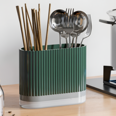 쇼핑153 물빠짐 수저통 정리함 꽂이, 03 그린, 1개