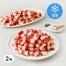 호주산 우삼겹 바로구이 대패 (냉동), 2팩, 1kg
