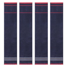Songwol 松月 30支精梳棉運動毛巾, 海軍藍色, 4入