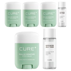 김정문알로에 라센스 로에 큐어 리알로에 시그니처 스틱 밤 14g x 2p + 워터젤리 토너 50ml 세트, 2개