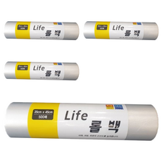 Life 위생롤백 대 35cm x 45cm, 대(L), 500개입, 4개