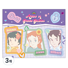 Flyingwhales 紅髮安妮立式便條紙, 3個, 1入, 朋友
