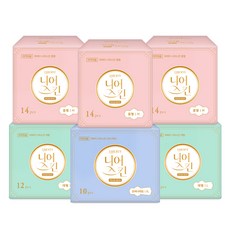 Liberty ORGANATURE Near Skin韓國產蝶翼瞬吸透氣衛生棉 M 14片 3包+L 12片 2包+夜用型 10片, 1組