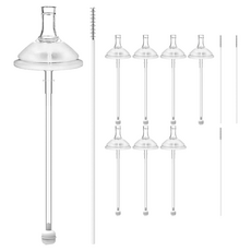 soonsooa 孩童優質替換重力球吸管補充裝 2入組, 單色, 4組